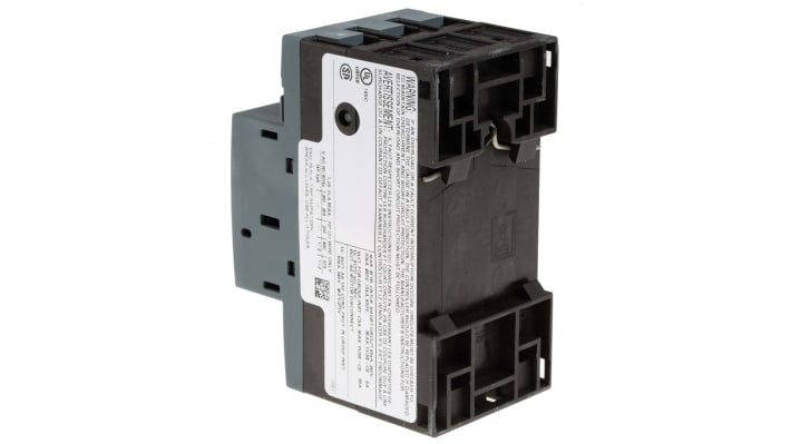 Interruttore automatico del motore Siemens 3RV1011-0KA10, 1,25 A, SIRIUS. Protezione fino a 100 A, 690 V. Resistenza cortocircuiti 50 kA.