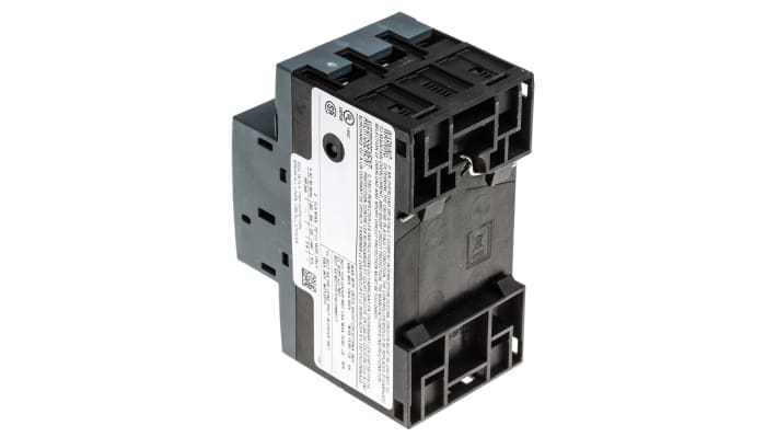 Interruttore automatico motore Siemens 3RV1011-1BA10, 20-690V, 6kV resistenza sovratensioni. Protezione da cortocircuiti fino a 50 kA. Dimensioni compatte.