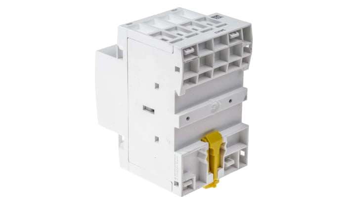 Contattore 4 poli Schneider Electric GC6340M5, 63 A, 230 V, montaggio a pannello o su guida DIN, dimensioni 81x52.5x65 mm.
