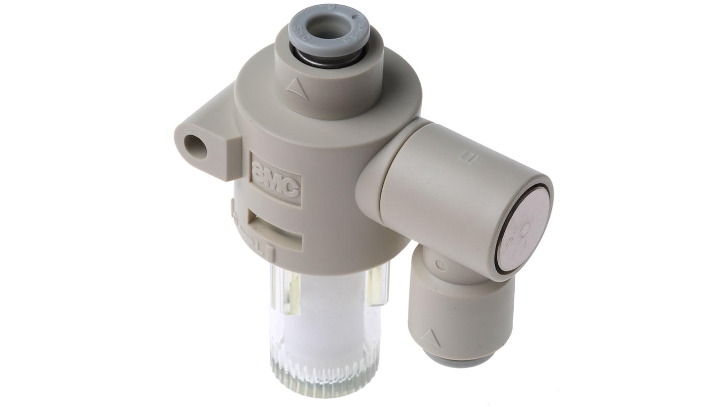 Filtro SMC ZFB200-06 per aspirapolvere, grado di filtrazione 30μm, portata 50L/min, facile sostituzione, raccordi ad innesto.