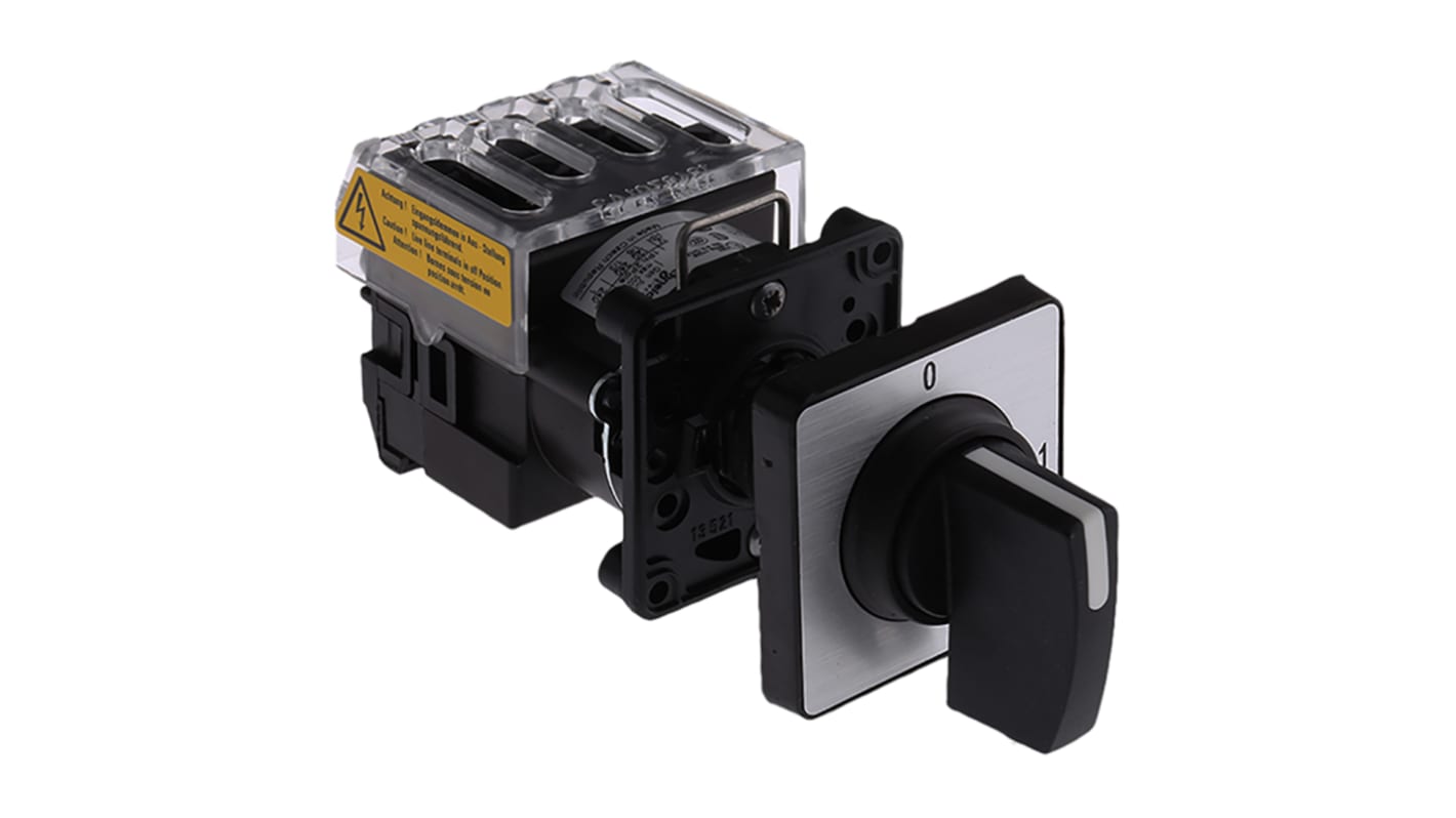 Interruttore a camma Schneider Electric Harmony K, 3 poli, 5,6 A, IP65, montaggio con foro da 22 mm, dimensioni 78 x 45 x 110,5 mm.
