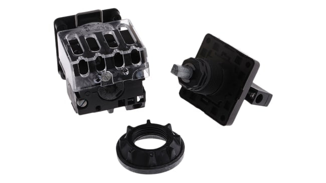 Interruttore a camma Schneider Electric Harmony K, 3 poli, 5,6 A, IP65, montaggio con foro da 22 mm, dimensioni 78 x 45 x 110,5 mm.