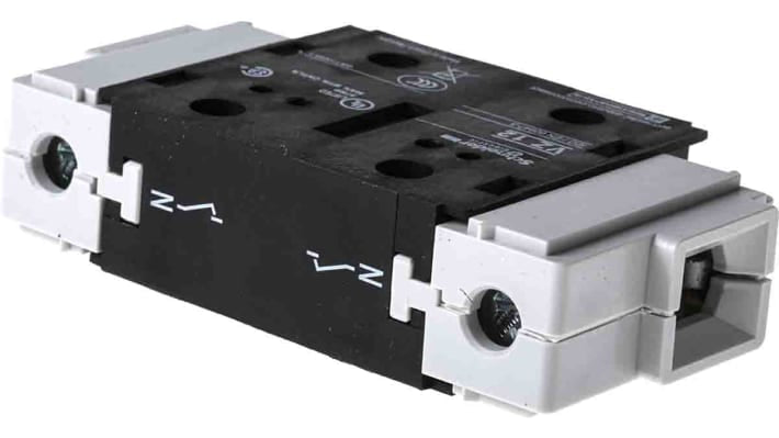 Contatto ausiliario Schneider Electric VZ12, montaggio laterale, serie VZ12, 63A. Accessorio per sezionatori aperti e chiusi.