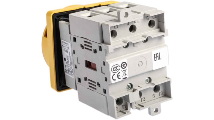 Interruttore isolatore Allen Bradley 194E-E63-1753-6N, 3P, 63A, 690V ca, Montaggio a pannello, IP66 - Certificato UL/CSA. Per manutenzioni sicure.