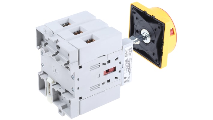 Interruttore di isolamento Allen Bradley 194E-A100-1753-6N, 3 poli, 100A, montaggio su guida DIN, protezione IP66, dimensioni 95x72x89mm.