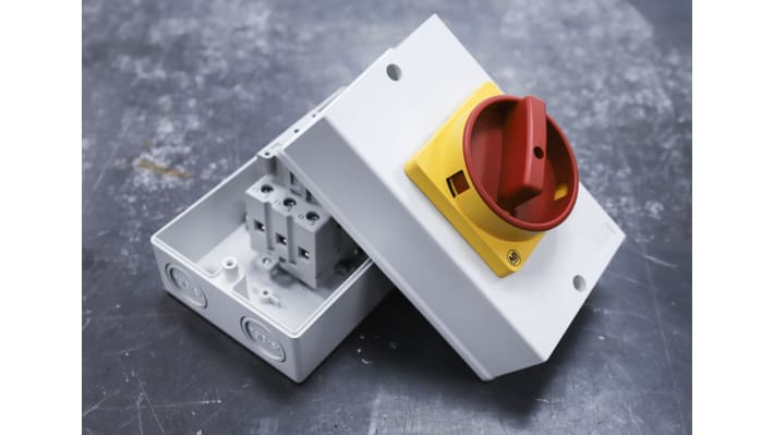 Interruttore di isolamento Allen Bradley 194E-Y32-1753-6N, 3 poli, 32A, montaggio su guida DIN, grado di protezione IP66.