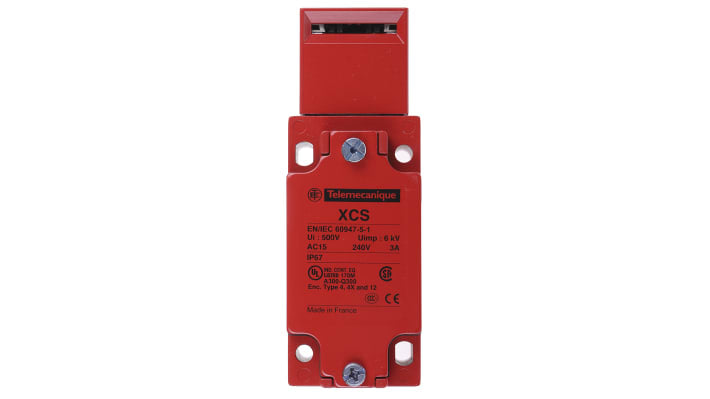 Interruttore di interblocco a chiave Telemecanique Sensors XCSA502, 2NA/1NC, IP67, 240V AC, dimensioni 113.5mm x 40mm x 44mm.