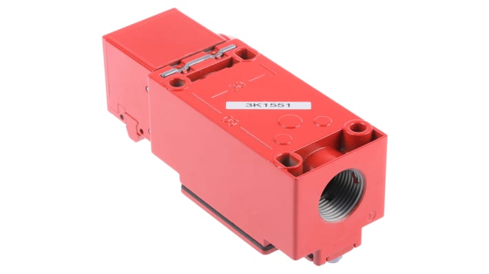 Interruttore di interblocco di sicurezza a chiave Telemecanique Sensors XCSC702, 2NC/1NA, grado di protezione IP67, dimensioni 113.5mm x 52mm x 44mm.