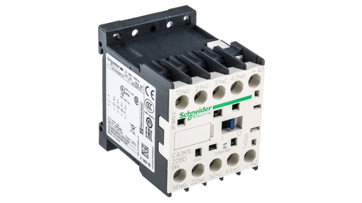 Contattore Schneider Electric CA3KN22BD, Serie TeSys K 2NO + 2NC 10A. Ideale per automazione e controllo elettrico.