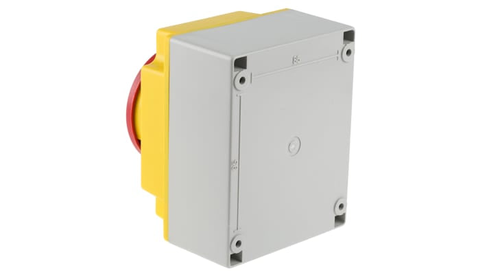Interruttore di isolamento ABB S415KN-A 4 poli, 40A, IP65, contenitore in policarbonato, dimensioni 125x100x107mm.
