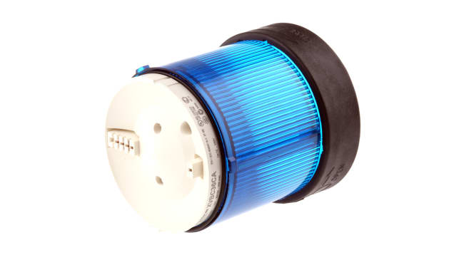 Segnalatore luminoso Schneider Electric XVBC36, Blu, 250V, IP65, LED, per torri di segnalazione industriali.
