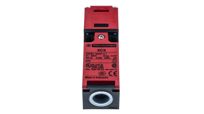 Interruttore di interblocco di sicurezza Telemecanique Sensors XCSPA592, 1NC/1NA, IP67, dimensioni 93,5mm x 30mm x 30mm.