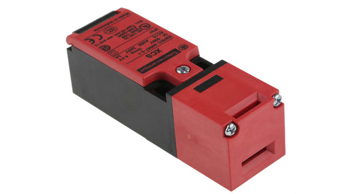 Interruttore di interblocco di sicurezza Telemecanique Sensors XCSPA792, 2NC, IP67, dimensioni 93.5mm x 30mm x 30mm, tensione 240V AC.
