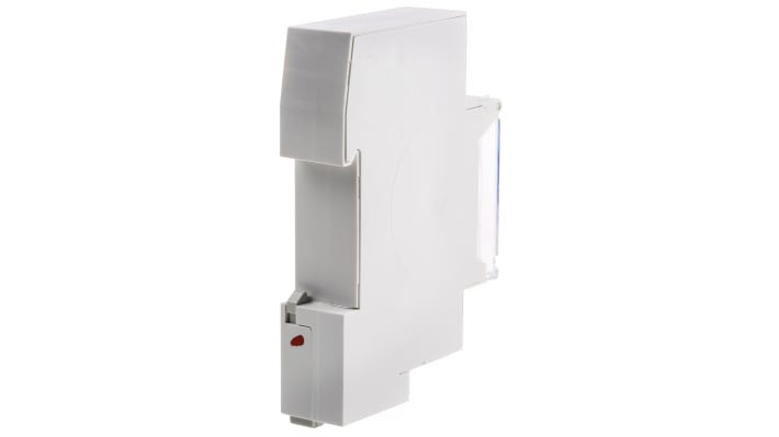 Temporizzatore Schneider Electric 15331 per guida DIN, 230 V, SPDT, programmazione giornaliera o settimanale, durata batteria 10 anni.