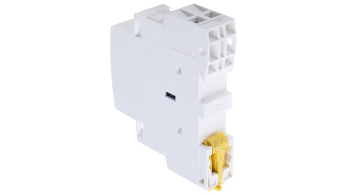 Contattore modulare Schneider Electric GC2510M5, 1 polo, 25 A, bobina 230 V, montaggio su guida DIN, dimensioni 17.5 x 81 x 65 mm.