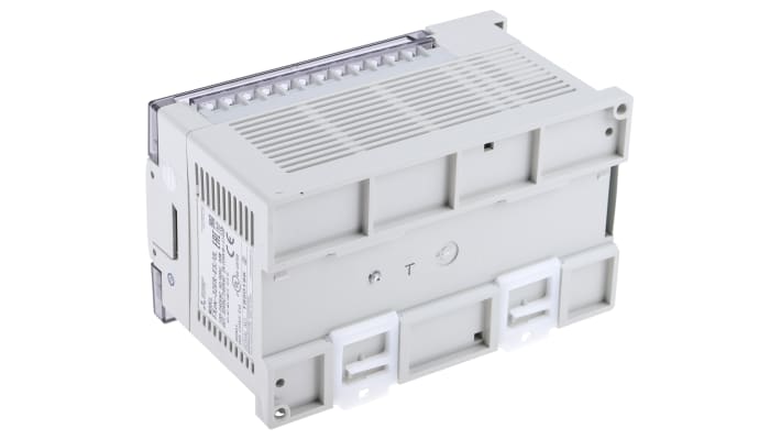 Modulo I/O PLC Mitsubishi Electric FX2N-32ER-ES/UL, 16 ingressi e 16 uscite, montaggio su guida DIN, dimensioni 90 x 150 x 87 mm.