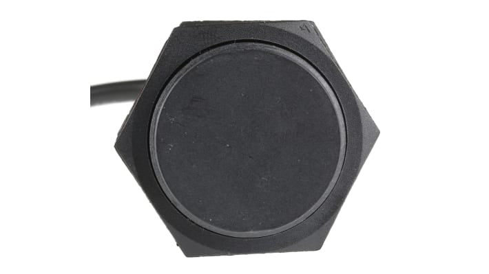 Telemecanique Sensors XS4P30MA230, sensore induttivo cilindrico M30, rilevamento 15 mm, IP68, alimentazione 20-264 V. Dimensioni 62 mm x 30 mm.