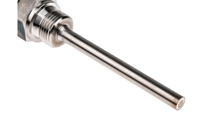 Sensore RTD PT100 Jumo 902044/20-380-1003-1-8-100-104-26/000, sonda in acciaio inox, lunghezza 100 mm, grado di protezione IP65.