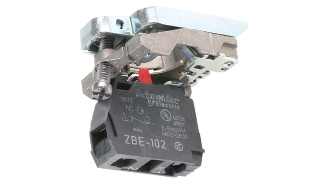 Pulsante Schneider Electric Harmony XB4, IP66/IP67, SPST, Montaggio a Pannello - XB4BP42. Ideale per settori automotive e automazione.