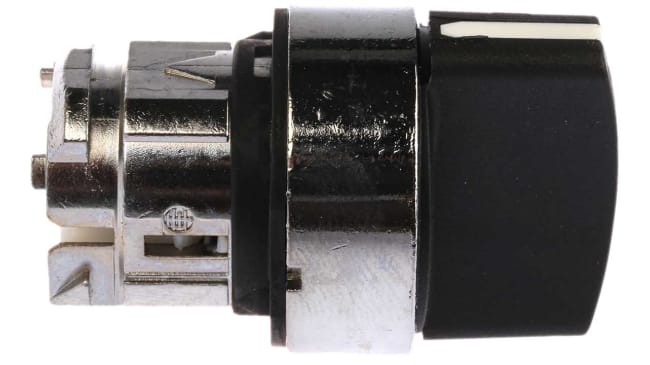 Testa selettore Harmony XB4 ZB4BD5 Schneider Electric, 3 posizioni, Ø 22mm, Nero - Resistente, certificata IP69K - Ideale per impianti industriali.