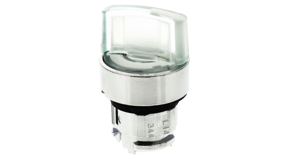 Testa a chiave Harmony ZB4 di Schneider Electric - ZB4BK1213. Impugnatura standard, 2 posizioni, Ø 22mm. Ideale per settori industriali, robusta e illuminata.