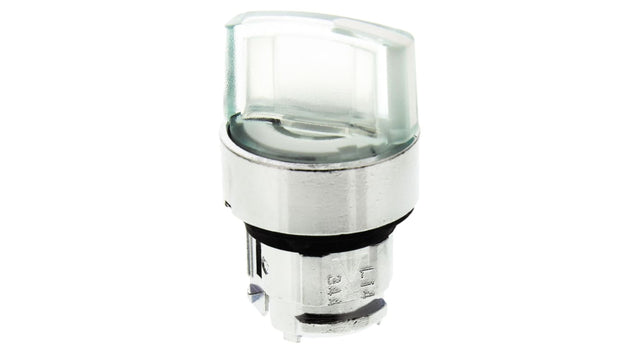 Testa a chiave Harmony ZB4 di Schneider Electric - ZB4BK1213. Impugnatura standard, 2 posizioni, Ø 22mm. Ideale per settori industriali, robusta e illuminata.
