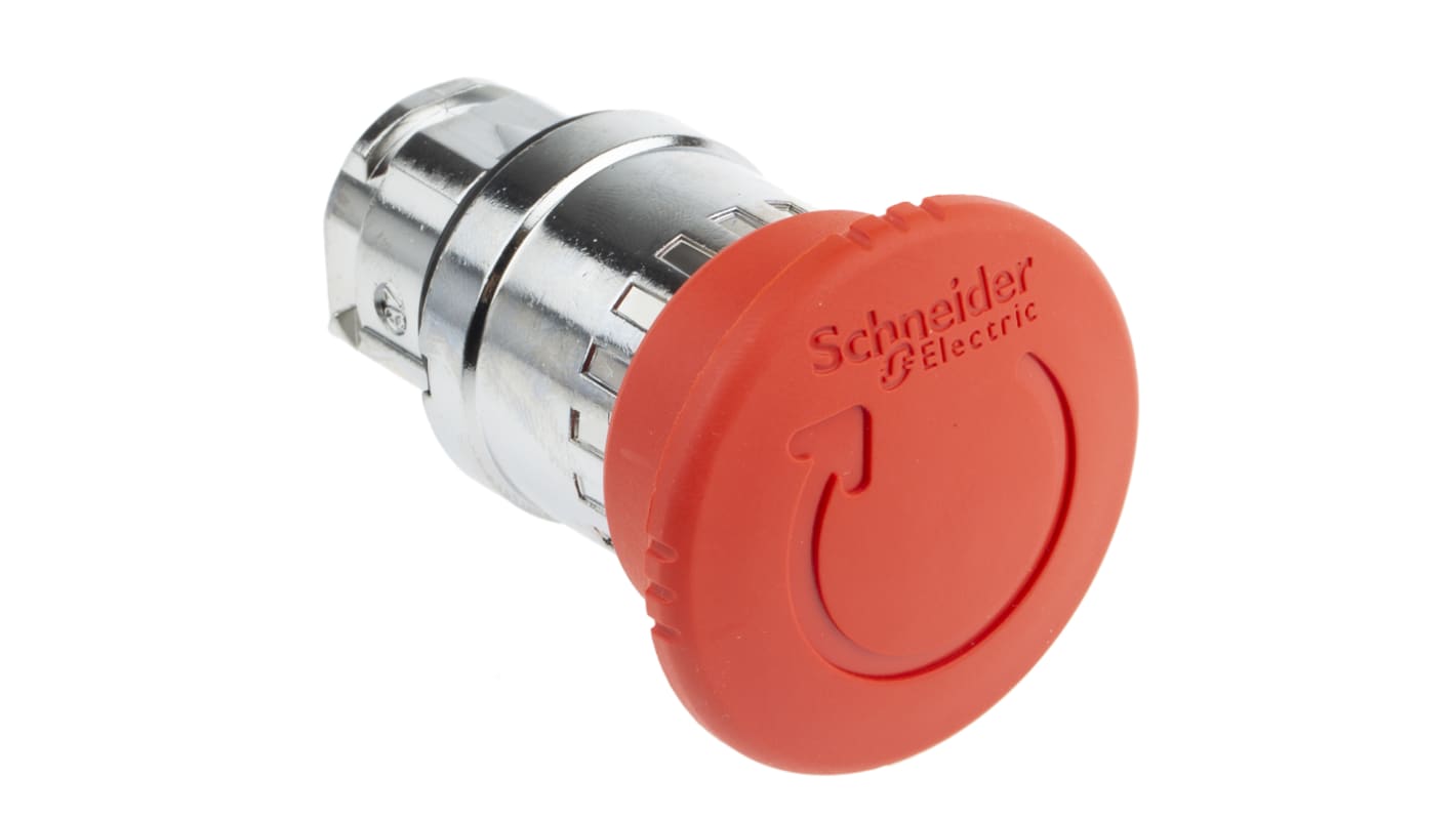 Pulsante di arresto di emergenza Schneider Electric ZB4BS844 Harmony XB4, Montaggio a pannello, Ø 22mm, IP66/IP69K. Ideale per macchinari e pannelli di controllo.