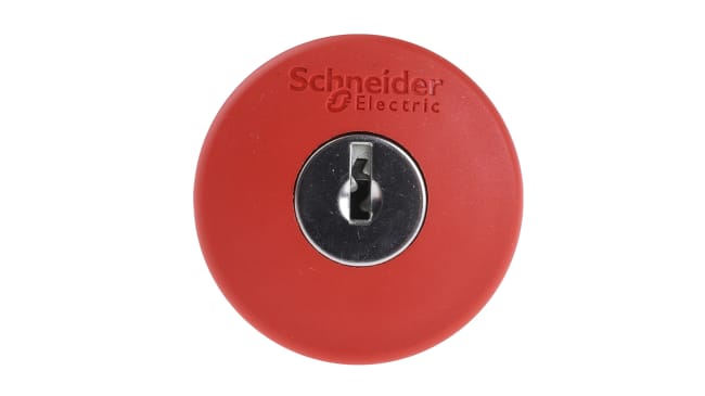 Interruttore a pulsante di arresto Schneider Electric ZB4BS944 con rilascio a chiave Ø40mm - Harmony XB4, plastica, non illuminato. Ideale per emergenze.