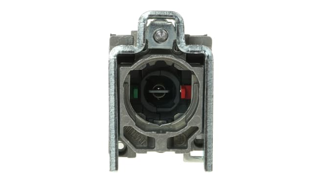 Blocco contatti luminoso Schneider Electric ZB4BW065, 1 NA + 1 NC, 250V, terminali a vite. Ideale per pulsanti luminosi BA9S. Certificato UL, CSA, CE.