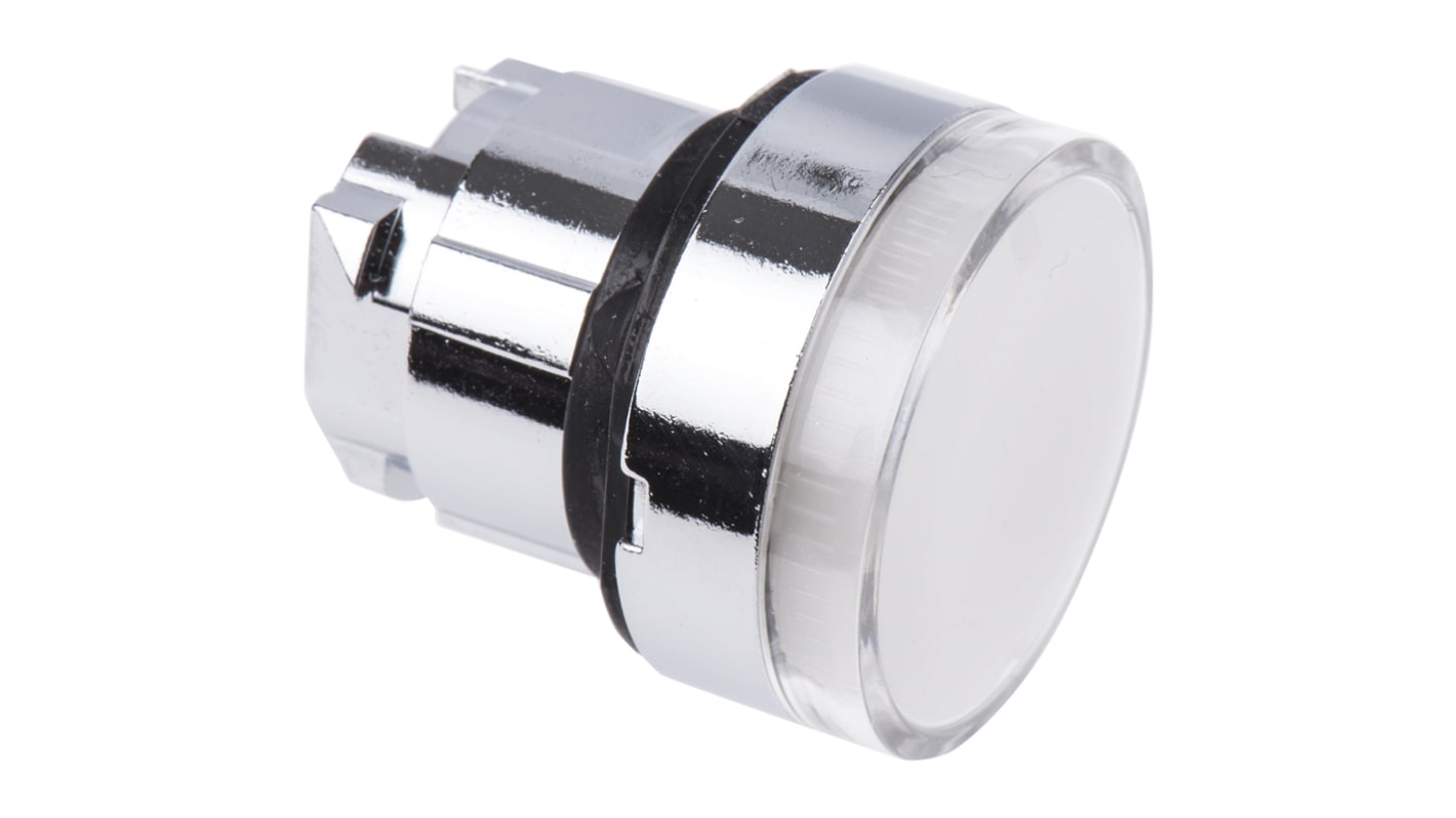 Attuatore pulsante ZB4BW31 Schneider Electric, Serie Harmony XB4, Bianco, Testa luminosa, Certificazioni UL, CSA, CE.
