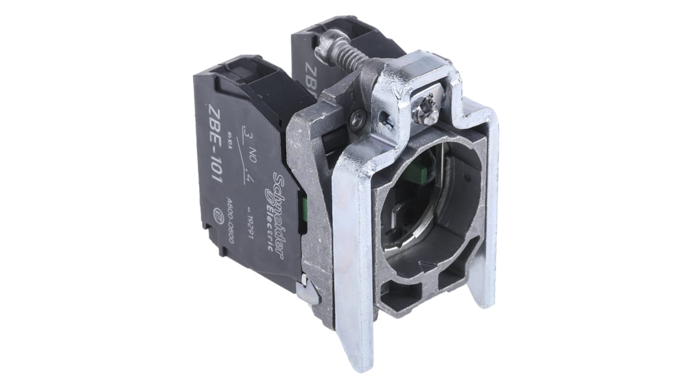 Schneider Electric ZB4BZ103 Blocco contatti SPDT 600V 10A con morsetti a vite per pannelli di controllo e automazione.