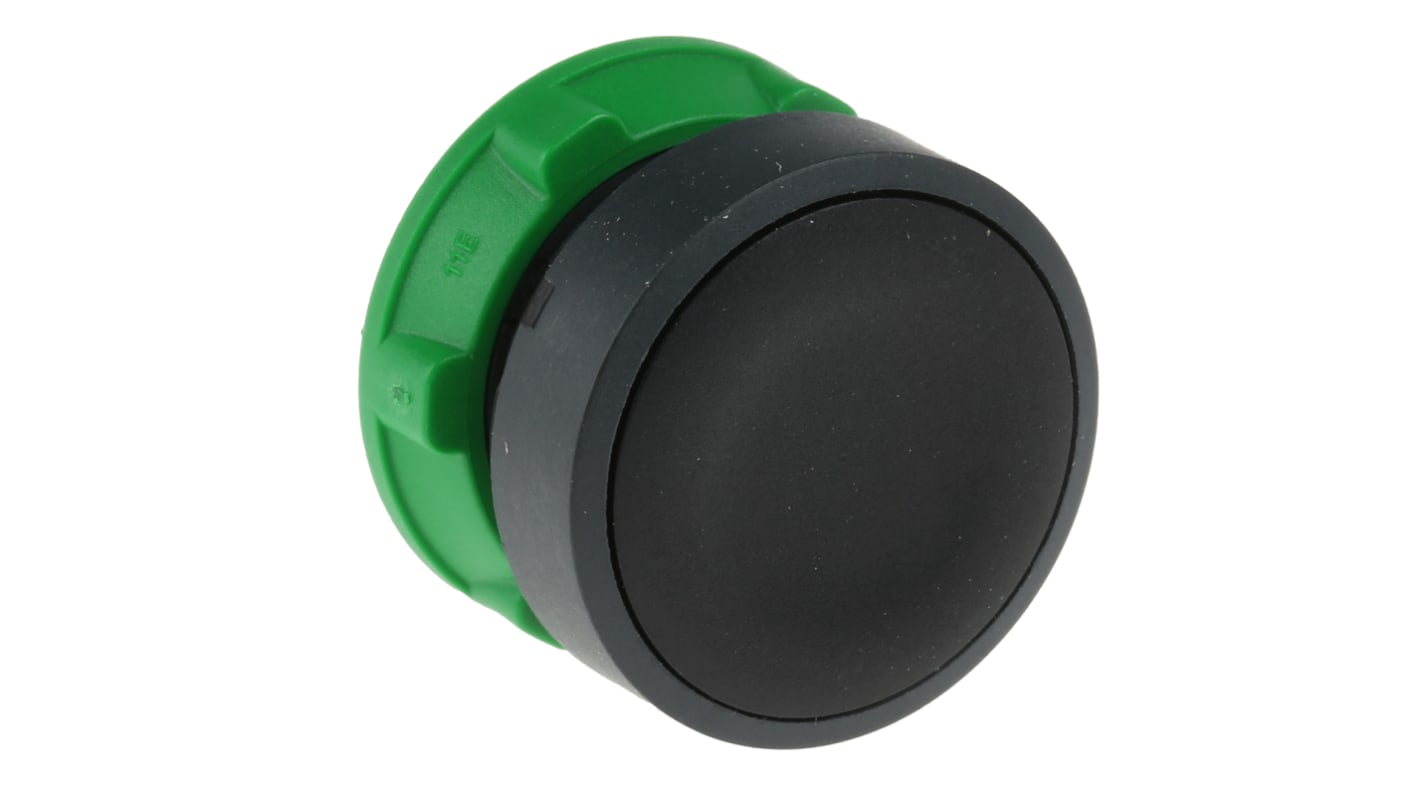 Testina a pulsante Schneider Electric ZB5AA2 Harmony XB5, non illuminata, plastica resistente, diametro 22mm, IP66/IP67/IP69K. Ideale per applicazioni industriali e di emergenza.