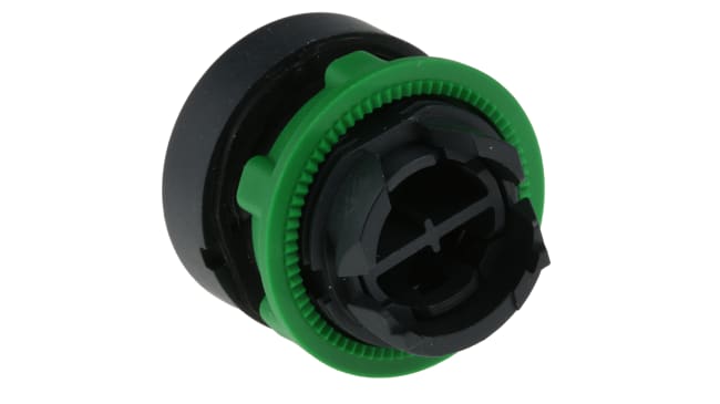 Testina a pulsante Schneider Electric ZB5AA2 Harmony XB5, non illuminata, plastica resistente, diametro 22mm, IP66/IP67/IP69K. Ideale per applicazioni industriali e di emergenza.