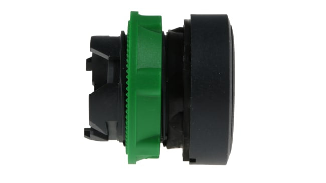 Testina a pulsante Schneider Electric ZB5AA2 Harmony XB5, non illuminata, plastica resistente, diametro 22mm, IP66/IP67/IP69K. Ideale per applicazioni industriali e di emergenza.
