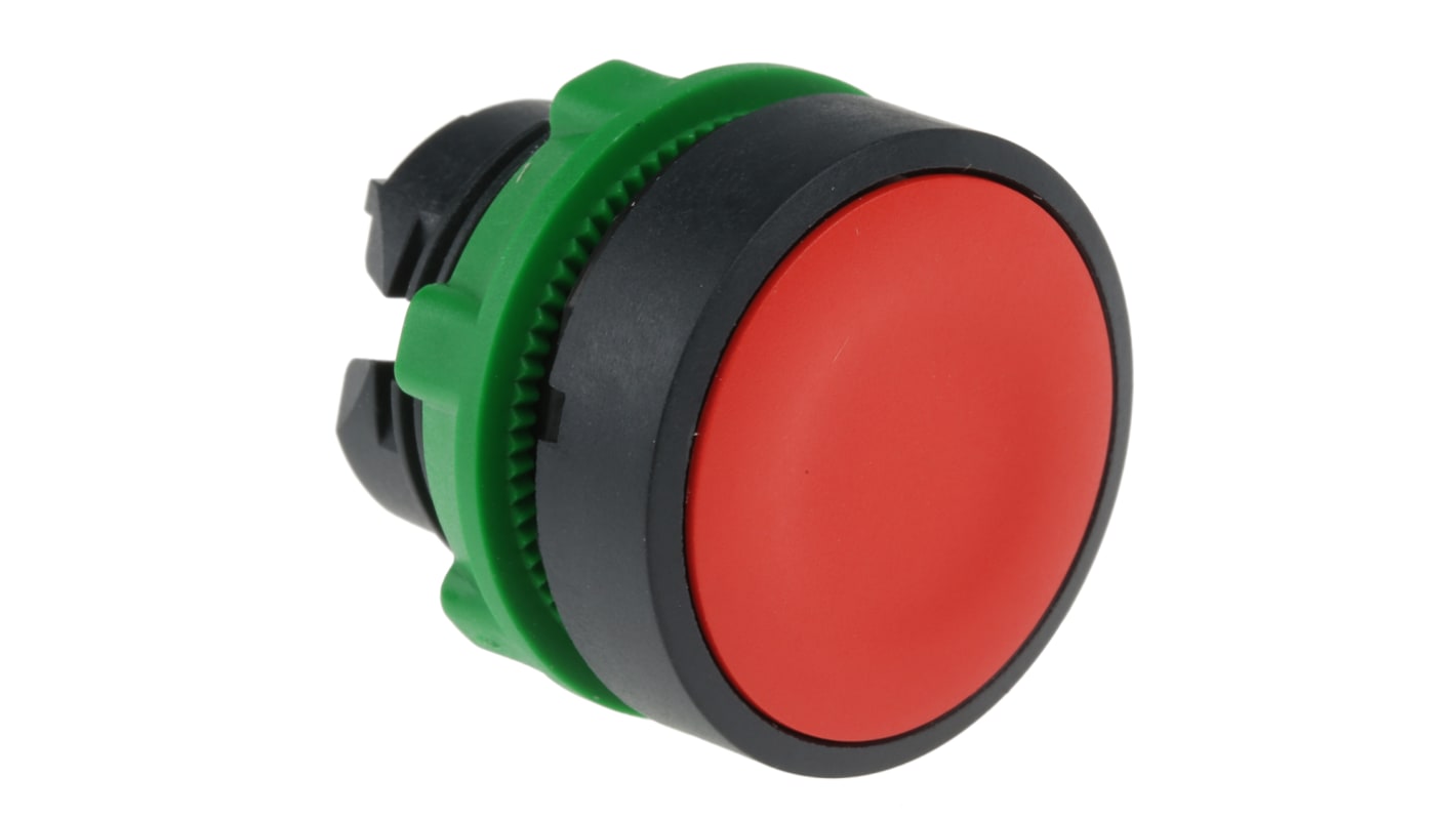 Testa Pulsante Schneider Electric ZB5AA4 Harmony XB5, Rosso, Ritorno a Molla. Resistente IP66, ideale per pannelli di controllo.