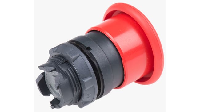 Attuatore pulsante rosso Schneider Electric ZB5AC4, serie Harmony XB5, diametro 22mm, ritorno a molla, protezione IP66/IP69K.