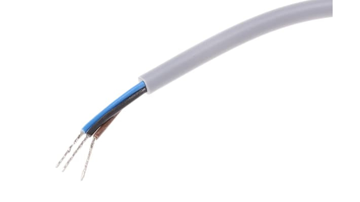Sensore fotoelettrico cilindrico Baumer FZAM 18P1155, rilevamento 20-150 mm, uscita PNP, IP65, cavo 2 m.