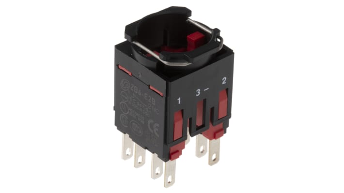 Blocco contatti Schneider Electric ZB6Z4B, 2NC, montaggio anteriore, grado di protezione IP65, tensione 250 V.