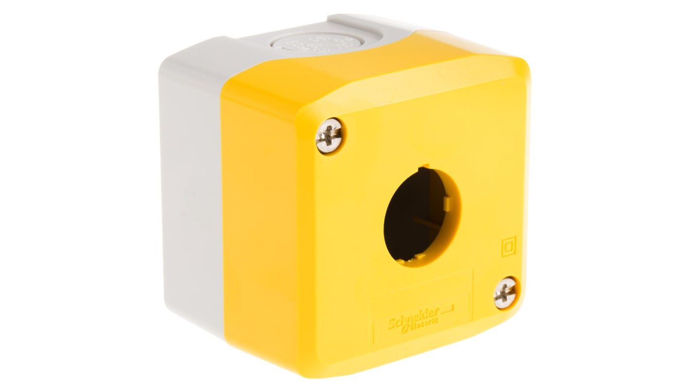 Contenitore stazione di controllo Schneider Electric XALK01 Ø 22mm IP67/IP66/IP69K - Serie Harmony XALK - 68x68x53mm. Protezione affidabile per ambienti difficili.