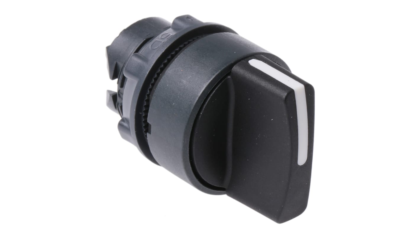 Testa selettore Harmony ZB5 Schneider Electric - ZB5AD5, 3 posizioni, Ø 22mm, Nero, non illuminato. Resistente, facile installazione, ideale per ambienti industriali e edilizi.