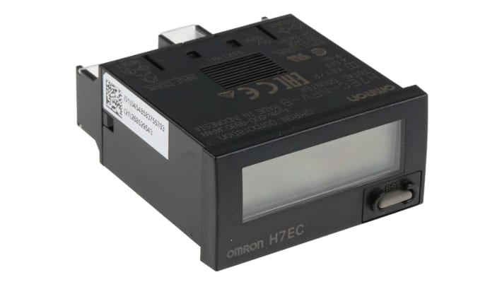 Omron H7EC-NFV-B, contatore digitale con display LCD 8 cifre, montaggio a pannello 24x48 mm, alimentazione 24-240 V.
