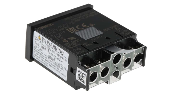 Omron H7EC-NFV-B, contatore digitale con display LCD 8 cifre, montaggio a pannello 24x48 mm, alimentazione 24-240 V.