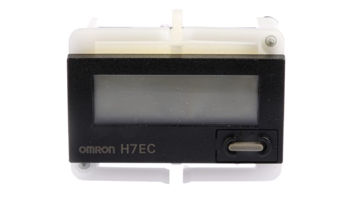 Omron H7EC-N-B, contatore LCD 8 cifre, montaggio a pannello 24x48mm, alimentato a batteria, grado di protezione IP66.