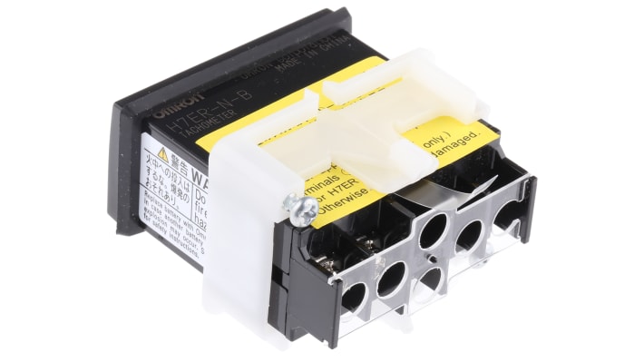 Contatore secondi Omron H7ER-N, LCD 4 cifre, montaggio a pannello 24x48 mm, protezione IP66, alimentazione a batteria.