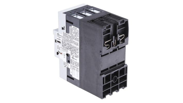 Interruttore automatico del motore Allen Bradley 140M-F8E-C32, corrente 23-32 A, montaggio su guida DIN, dimensioni 110x54x109.5 mm.