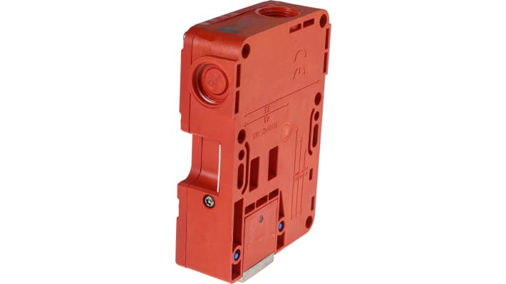 Interruttore di interblocco a solenoide Allen Bradley 440G-T27129, 230V, 2NC, 1NO, IP66/IP67/IP69K, dimensioni 86x126x33mm.