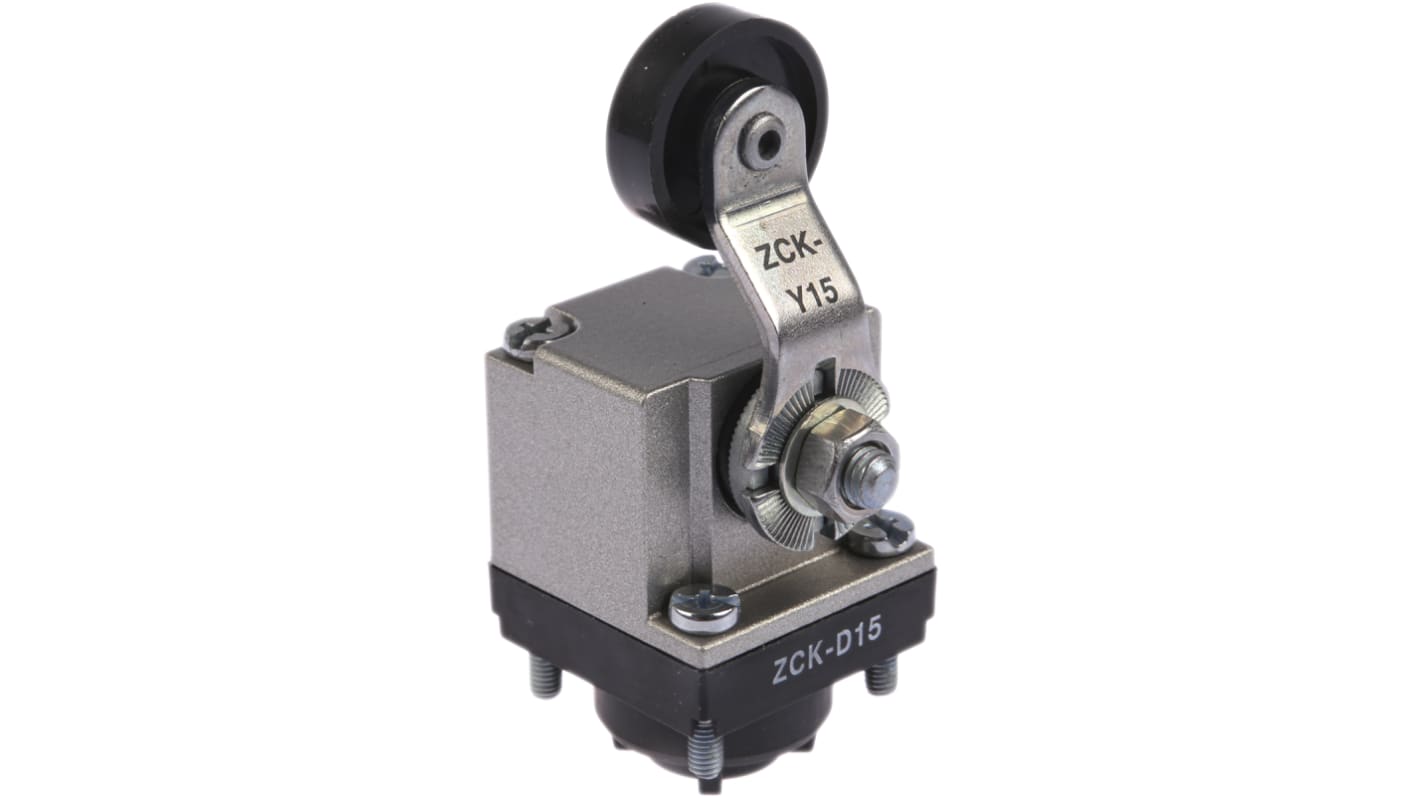 Interruttore di fine corsa Telemecanique Sensors ZCKD15, Serie OsiSense XC. Ideale per scale mobili e movimentazione materiali. Conforme agli standard VDE0660 e IEC947-5-1.