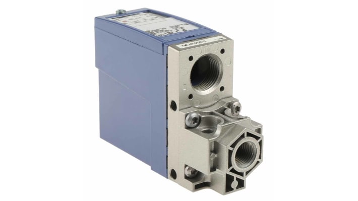 Sensore di pressione differenziale Telemecanique Sensors XMLA010A2S12, max 10 bar, uscita relè, IP66, -25 a +70 °C.