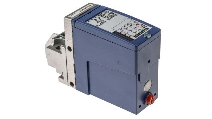 Sensore di pressione differenziale Telemecanique Sensors XMLA020A2S12, max 20 bar, uscita relè, IP66, G1/4, -25 a +70 °C.