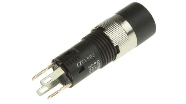 Interruttore a pulsante luminoso Omron A3DT-7111, montaggio a pannello, diametro foratura 8 mm, illuminazione a LED.
